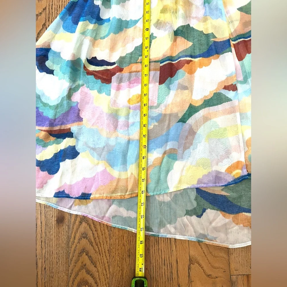 Forte Forte Silk Chiffon Dress with "Up Above in The Sky" Print in Morning. 10 - Picture 16 of 16